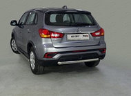 Защита задняя 60,3 мм ТСС для Mitsubishi ASX 2017-2020