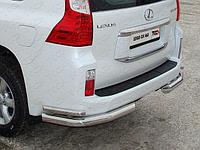 Защита задняя (уголки) 76,1х42,4 мм ТСС для Lexus GX 460 2009-2013