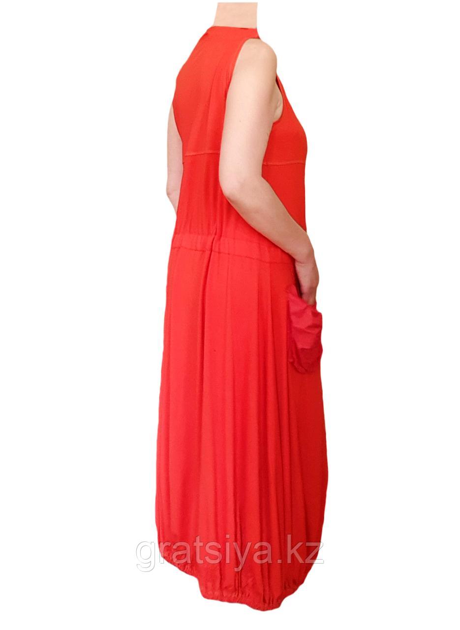 Длинное Красное Летнее Платье - Сарафан - фото 3 - id-p100671832