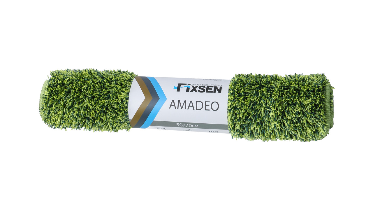 "AMADEO" Коврик для ванной 1-ый зеленый (50х70см) FX-3001F (Fixsen, Чехия) - фото 3 - id-p109201730