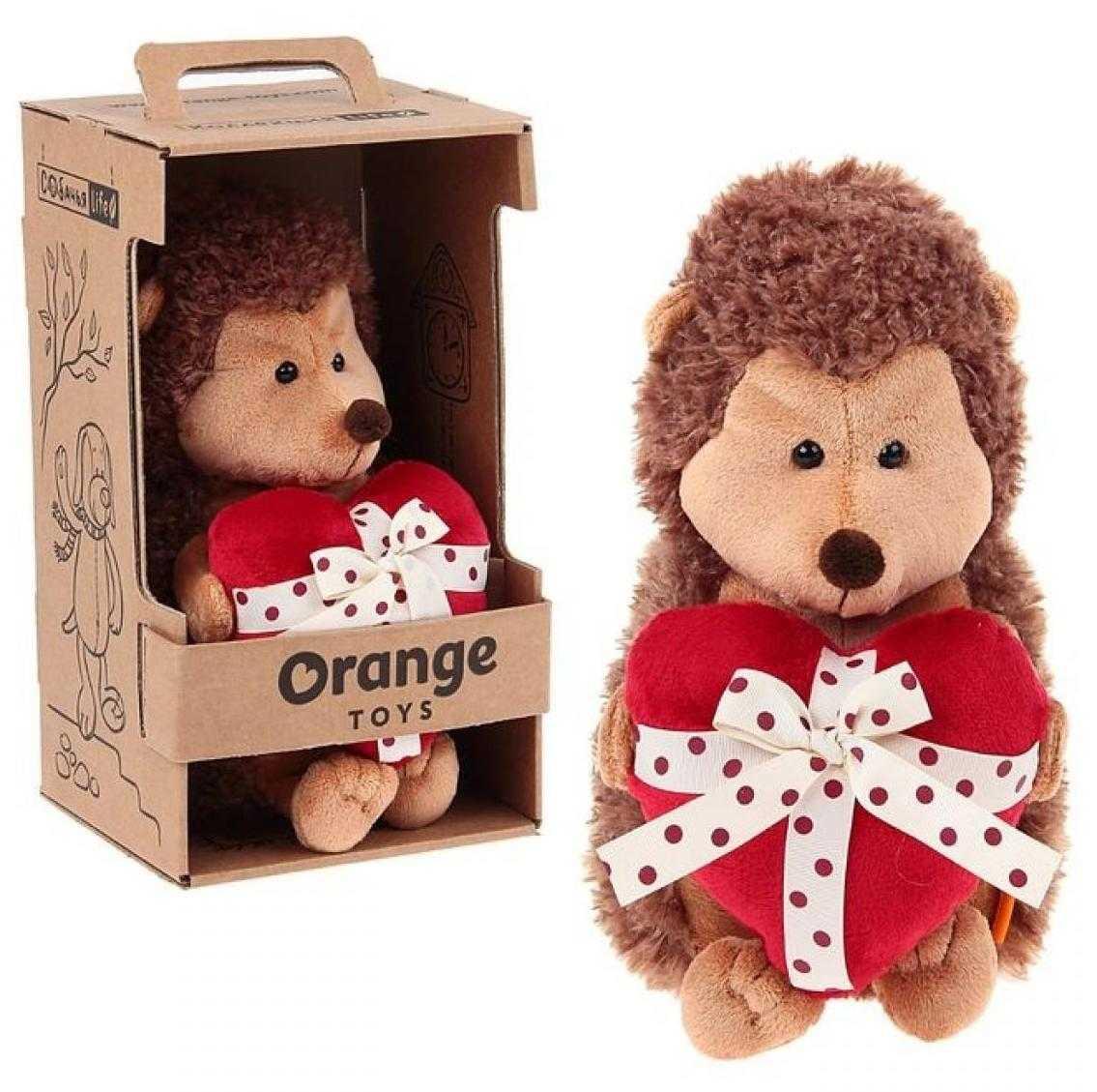 Orange Toys Мягкая игрушка Ёжик Колюнчик с сердечком, 20 см