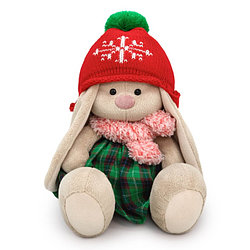 Мягкая игрушка Zaika Mi Зайка Ми в шапке со снежинкой (малая)