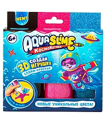 Aqua Slime - гель краска набор для изготовления фигурок из цветного геля, розовый-синий