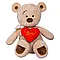 Kult Мягкая игрушка Медведь Misha с сердцем, 30 см, фото 3