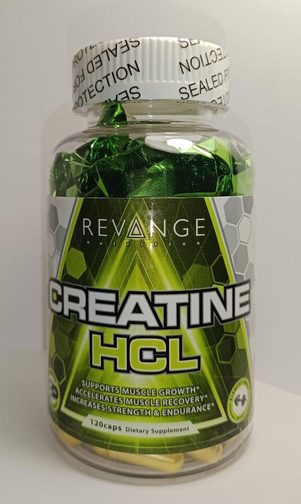 КРЕАТИН Creatine HCL, 120caps, Revange Nutrition - фото 1 - id-p107149527