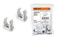 Крепеж-клипса для трубы 20 мм (10шт) - цвет белый TDM