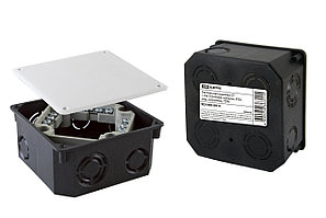 Распаячная коробка СП 110х110х50мм, крышка, IP20, инд. штрихкод, TDM