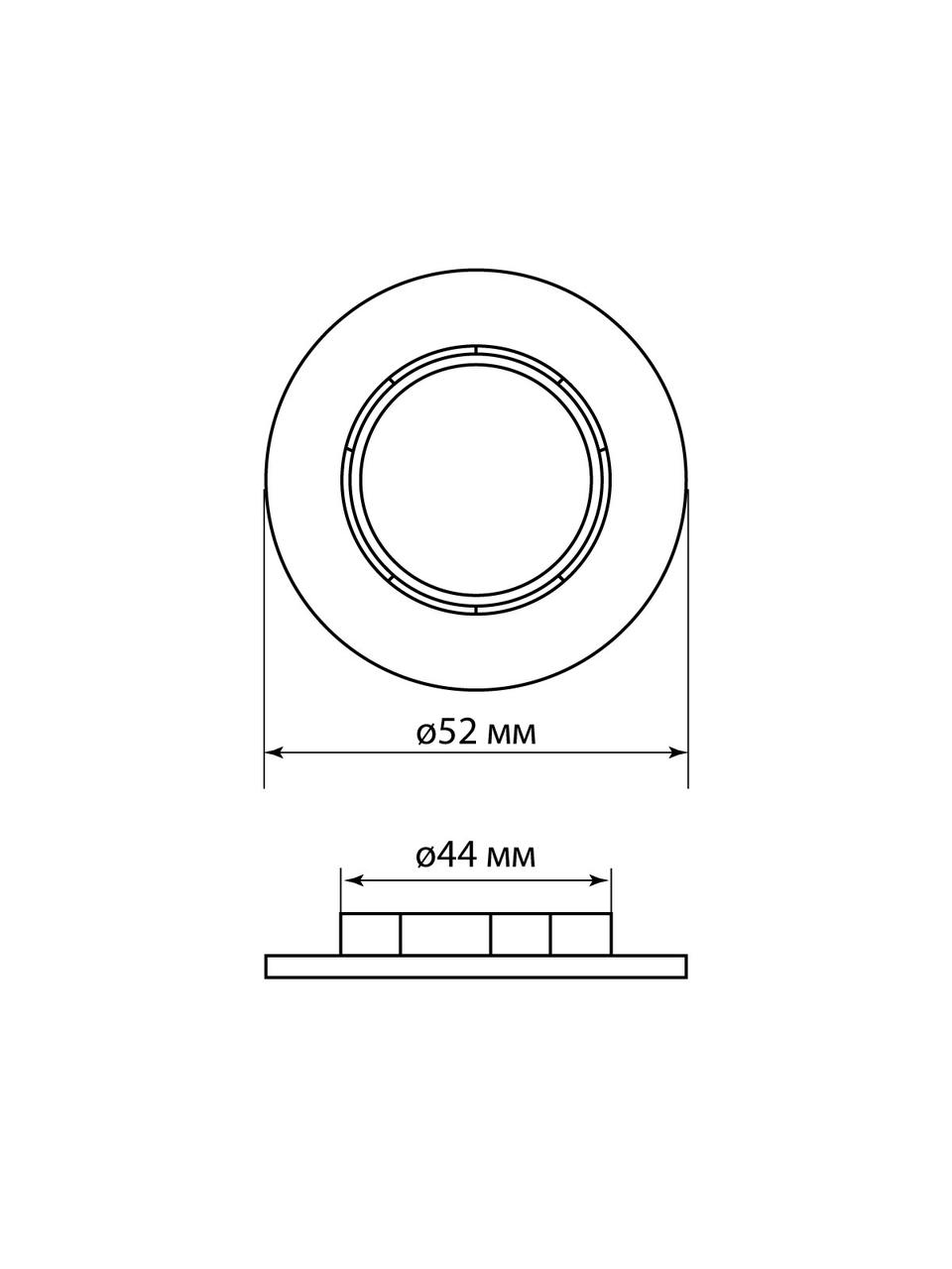 Кольцо для патрона Е27, термостойкий пластик, черный, Б/Н TDM - фото 4 - id-p109202865