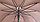 Мужской коричневый зонт-трость, зонт полуавтомат с деревянной ручкой, фото 3