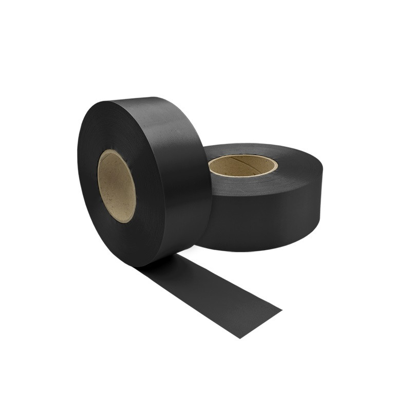 Текстильная лента полиэстер-сатин 30mm x 200m черный, фото 1