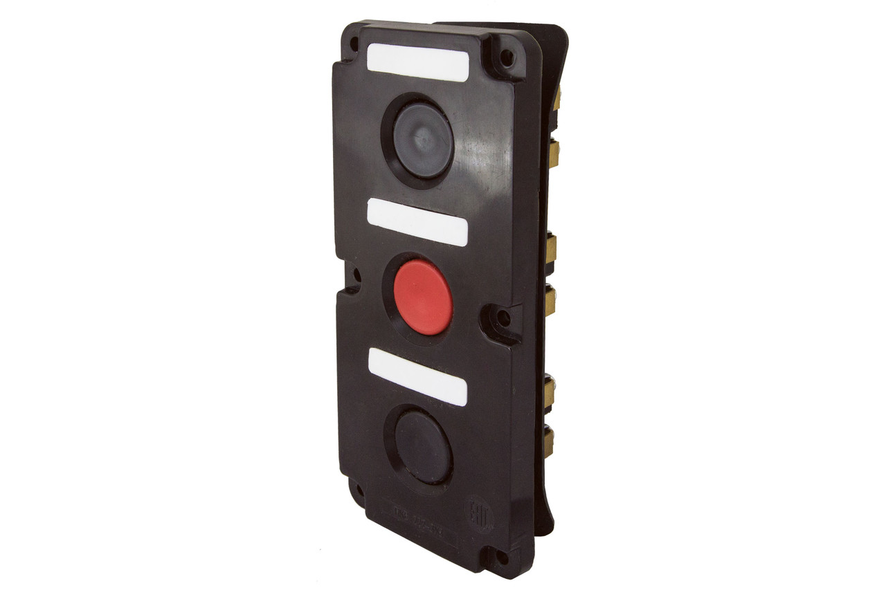 Пост кнопочный ПКЕ 122-3 У2, красная и две черные кнопки, IP54 TDM - фото 1 - id-p109210803