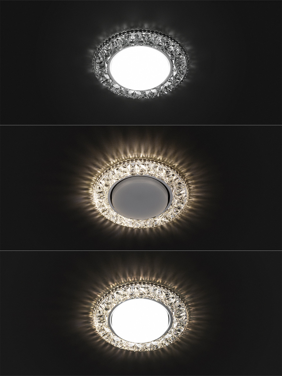 Светильник встраиваемый СВ 03-09 GX53 230В LED подсветка 5 Вт зеркальный/хром TDM - фото 4 - id-p109203209