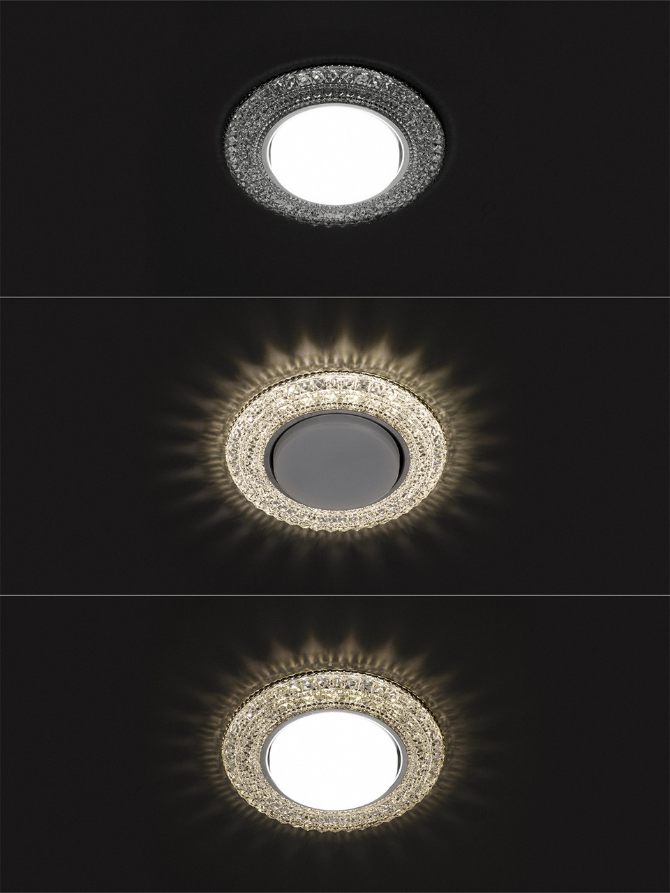 Светильник встраиваемый СВ 03-10 GX53 230В LED подсветка 5 Вт зеркальный/хром TDM - фото 4 - id-p109203210