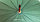 Мужской зеленый зонт трость, зонт в клетку с деревянной ручкой, фото 4