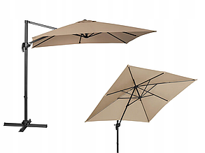 Зонт квадратный "Комфорт Lux" с вентиляцией (3х3м), бежевый (без камней)