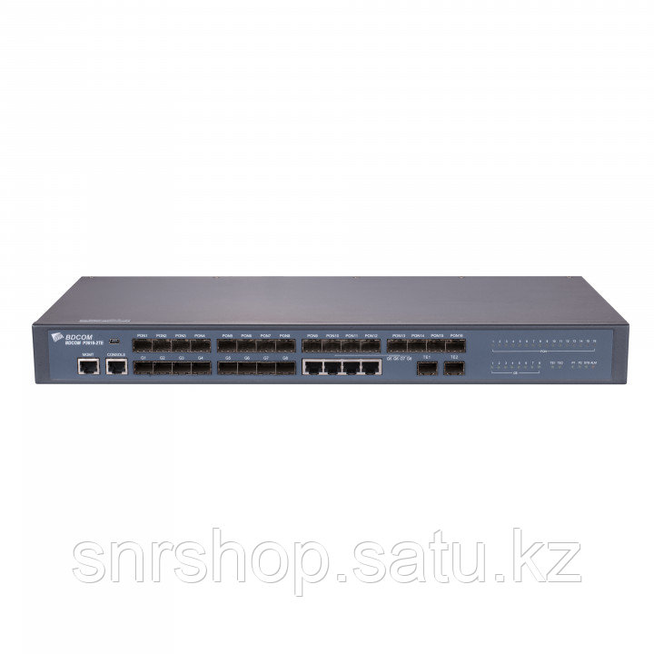 OLT BDCOM 3616 с 16 портами GEPON (SFP), 4 комбо-портами, 4хSFP, 2xSFP+, 2 БП АC