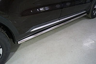 Пороги труба 60,3 мм ТСС для Kia Sorento 4 2020-