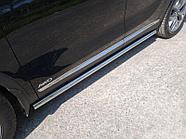 Пороги труба 60,3 мм ТСС для Kia Sorento Prime 2018-