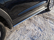 Пороги труба 60,3 мм ТСС для Hyundai Tucson 2015-2018