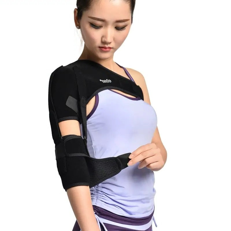 Поддерживающий бандаж для фиксации плечевого сустава, на правую руку (4817-1) - фото 2 - id-p109216674
