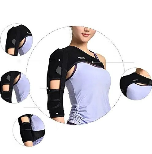 Поддерживающий бандаж для фиксации плечевого сустава, на правую руку (4817-1) - фото 5 - id-p109216674