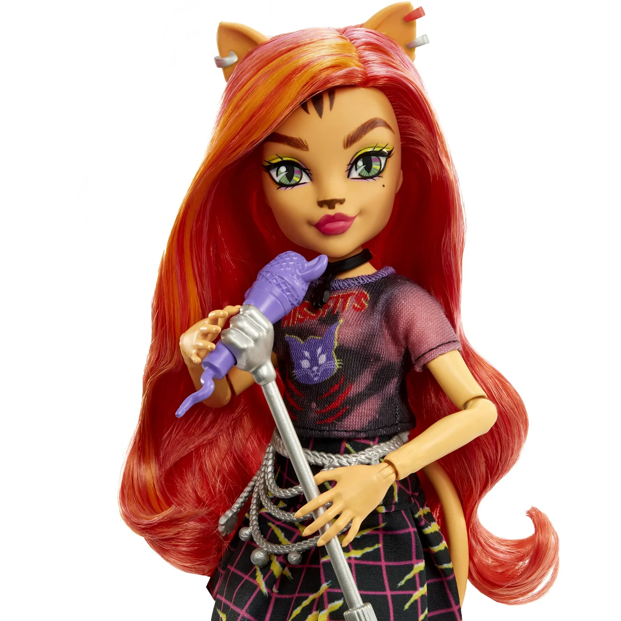 Модная кукла Monster High Toralei Stripe с аксессуарами и домашним животным саблезубым тигром