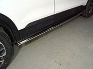 Пороги труба 42,4 мм ТСС для Geely Coolray 2020-2024