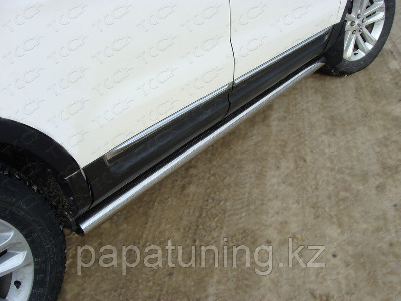 Пороги труба 76,1 мм ТСС для Ford Explorer 2012-2015, фото 1