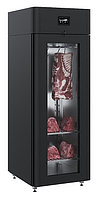 Шкаф холодильный POLAIR CS107-Meat стеклянная дверь, черный, тип 1