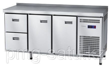 Стол холодильный Abat СХС-60-02 (2 двери, 2 ящика, борт) - фото 1 - id-p109223376