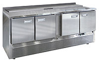Стол холодильный для салатов Finist СХСнс-700-4 (нижний холодильный агрегат)