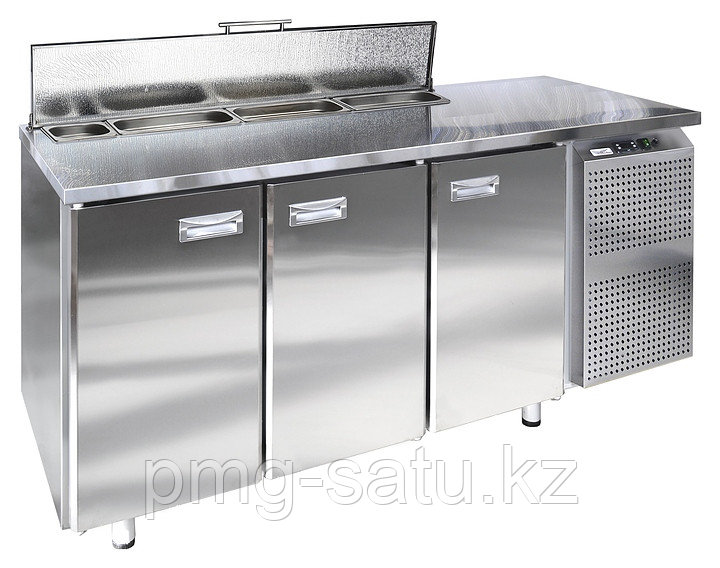 Стол холодильный для салатов Finist СХСс-600-3 (боковой холодильный агрегат) - фото 1 - id-p109225412