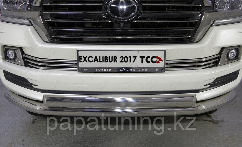 Защита радиатора 16 мм ТСС для Toyota Land Cruiser 200 EXCALIBUR 2017- - фото 1 - id-p108834373