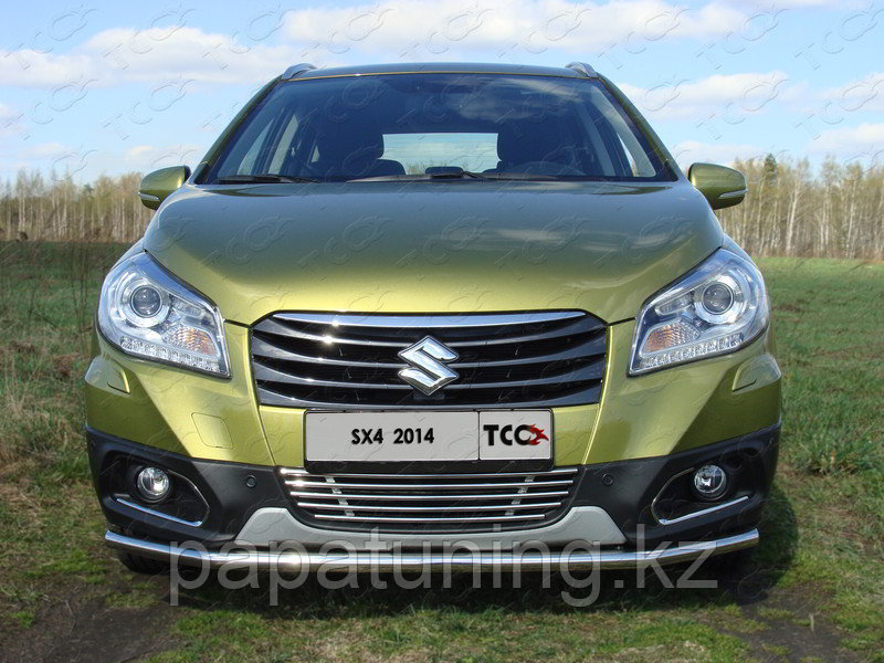 Защита радиатора 12 мм ТСС для Suzuki SX4 2013- - фото 1 - id-p108834369