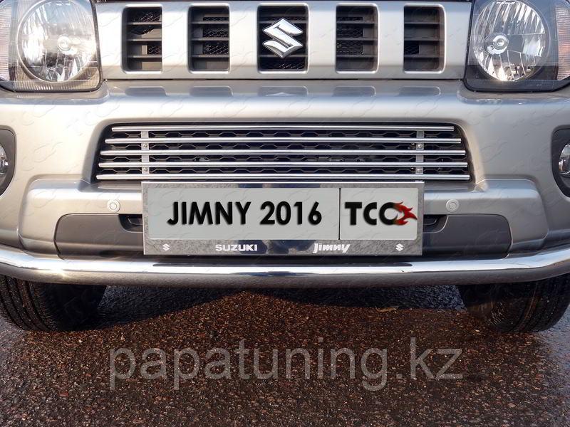 Защита радиатора нижняя 12 мм ТСС для Suzuki Jimny 2012-2018 - фото 1 - id-p108834365