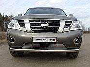 Решетка радиатора 16 мм ТСС для Nissan Patrol 2014-