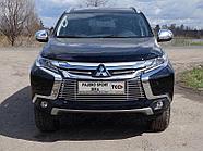Защита радиатора 12 мм ТСС для Mitsubishi Pajero Sport 2016-2020
