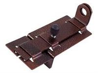 Засов плоский с горизонтальными проушинами и фиксатором, (шт.)