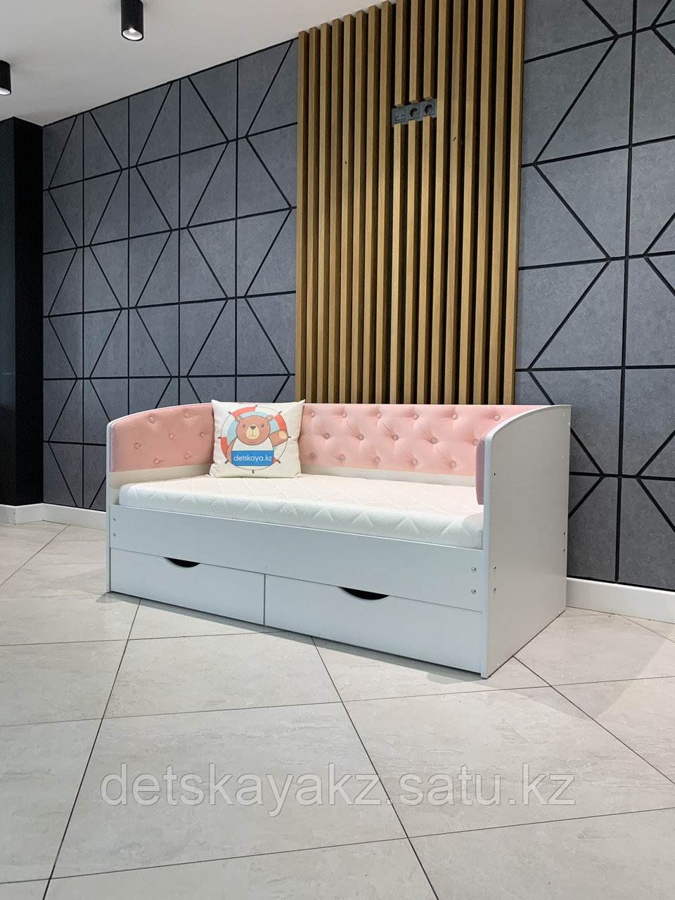 Кровать детская Тахта диван розовая - фото 3 - id-p103681589