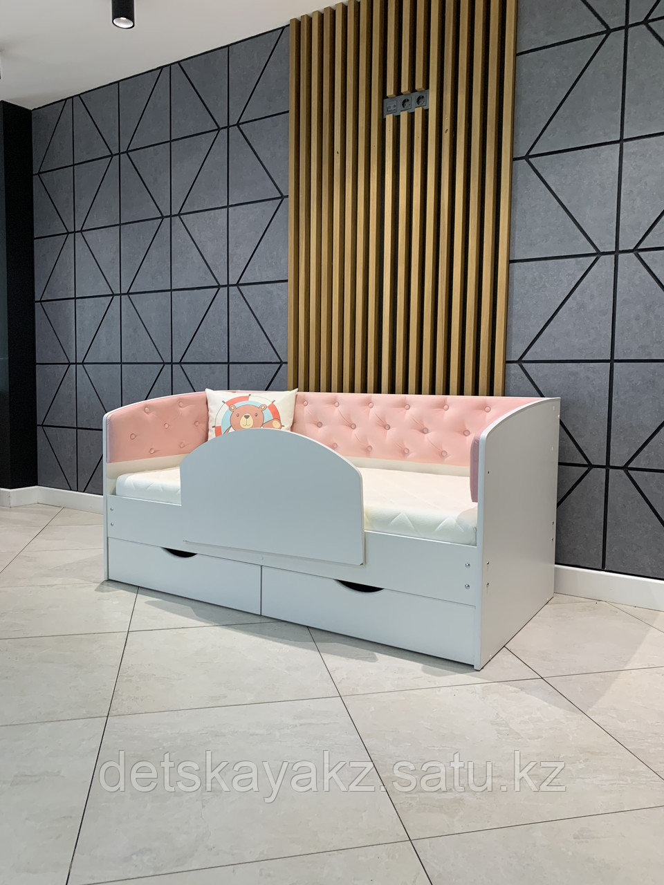 Кровать детская Тахта диван розовая - фото 2 - id-p103681589