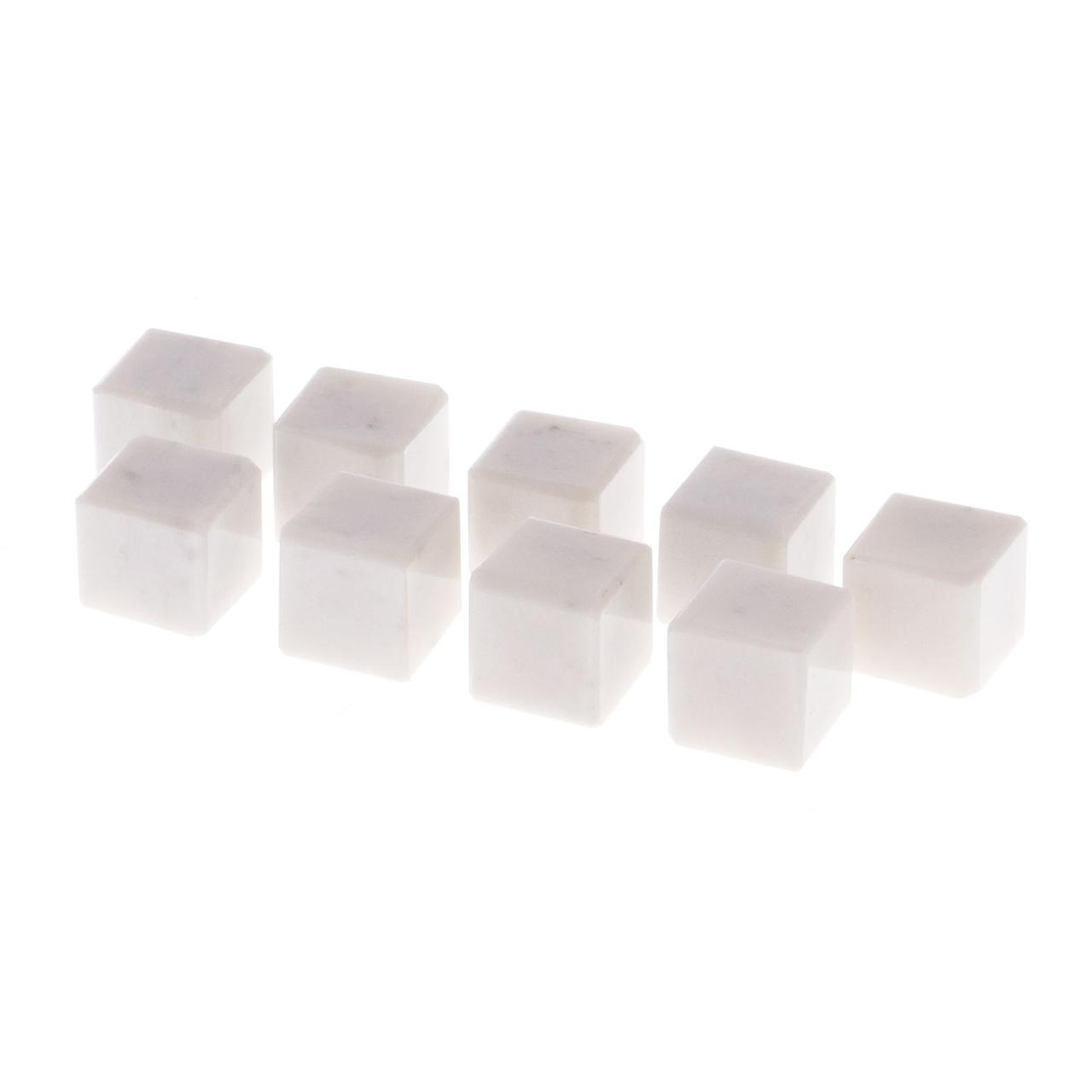 Подарочные камни для виски 9 кубиков из белого мрамора - фото 2 - id-p94194785