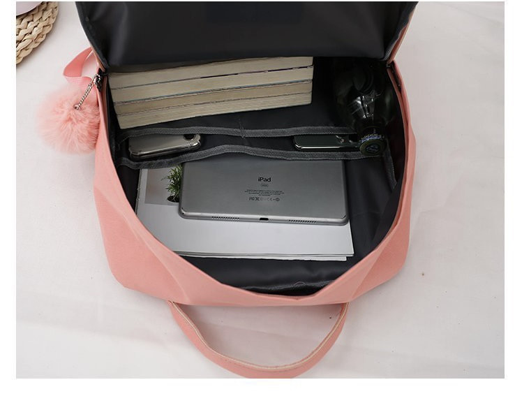 Рюкзак для школьников и студентов чёрный, с комплектом принадлежностей 5 в 1 Songmont - фото 2 - id-p109232051