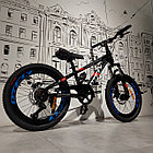 Черный Горный Велосипед "DtFly" для детей и подростков. 20" колеса. MTB. Скоростной., фото 6