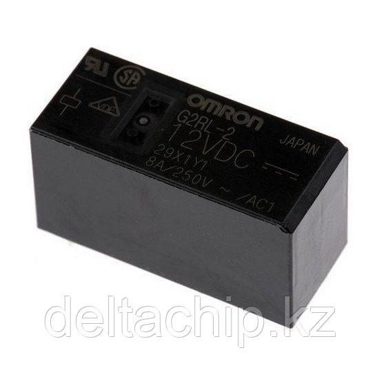 G2RL212DC Реле электромагнитное OMRON 12VDC 2 переключающих группы 8A/250V