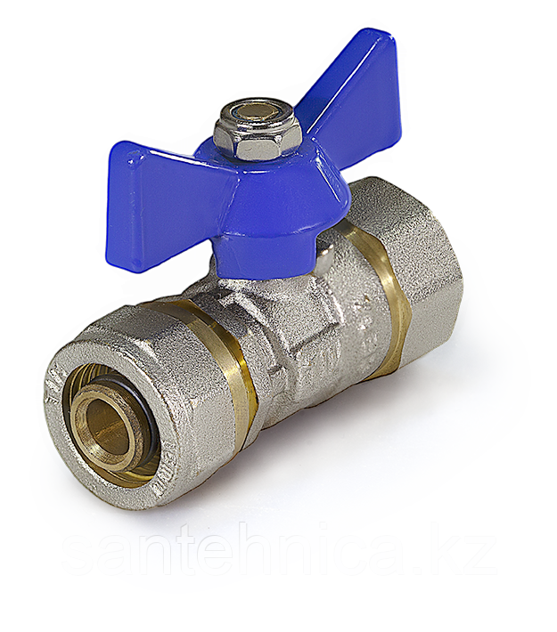 Кран шаровой для МП TIM 16*16 обжим (25/100)