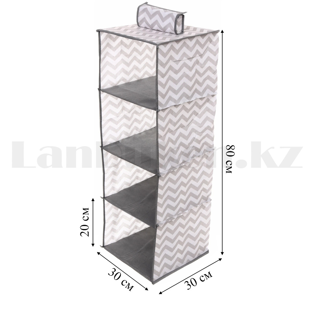 Органайзер вертикальный 80х30х30 4 ячейки серый (R012) - фото 2 - id-p109236496