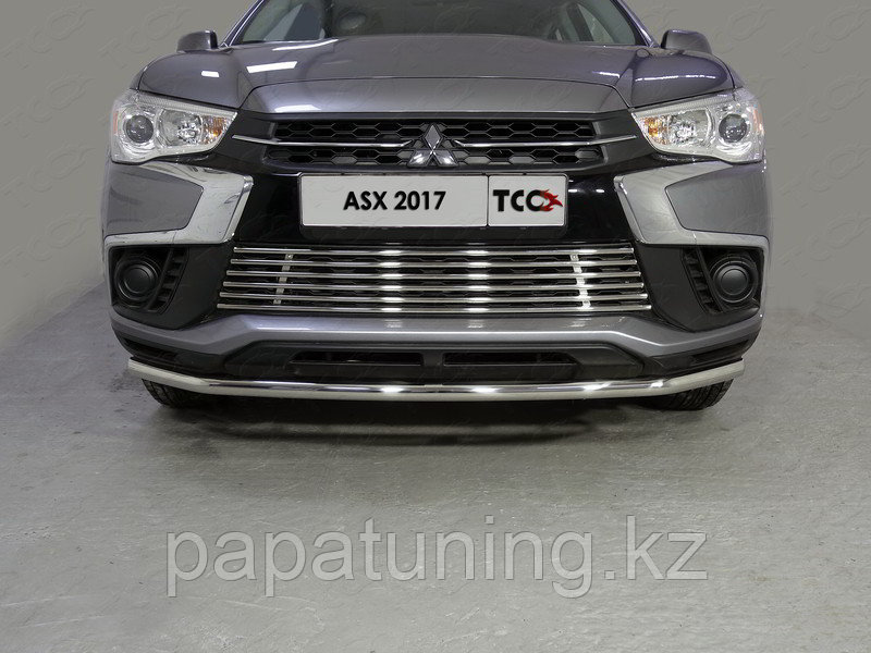Защита радиатора нижняя 12 мм ТСС для Mitsubishi ASX 2017-2020 - фото 1 - id-p108834316