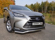 Защита радиатора 12 мм ТСС для Lexus NX 200 2014-2017 (кроме F-Sport)