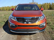 Защита радиатора 16 мм ТСС для Kia Sportage 2010-2014