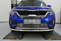 Защита радиатора нижняя 12 мм ТСС для Kia Seltos 2020-